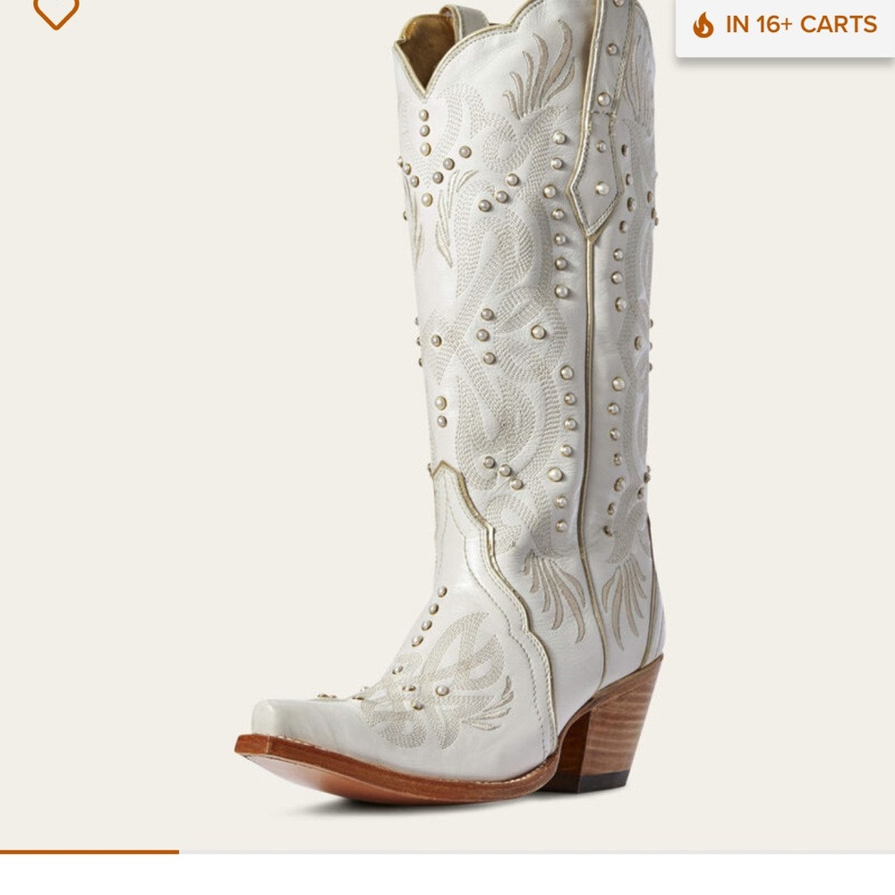 Ariat White pearl Cowboy Boots